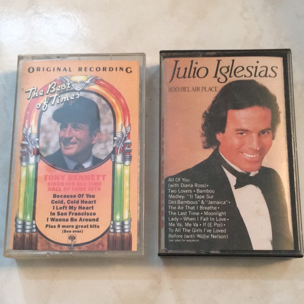 Two cassettes of legendary crooners